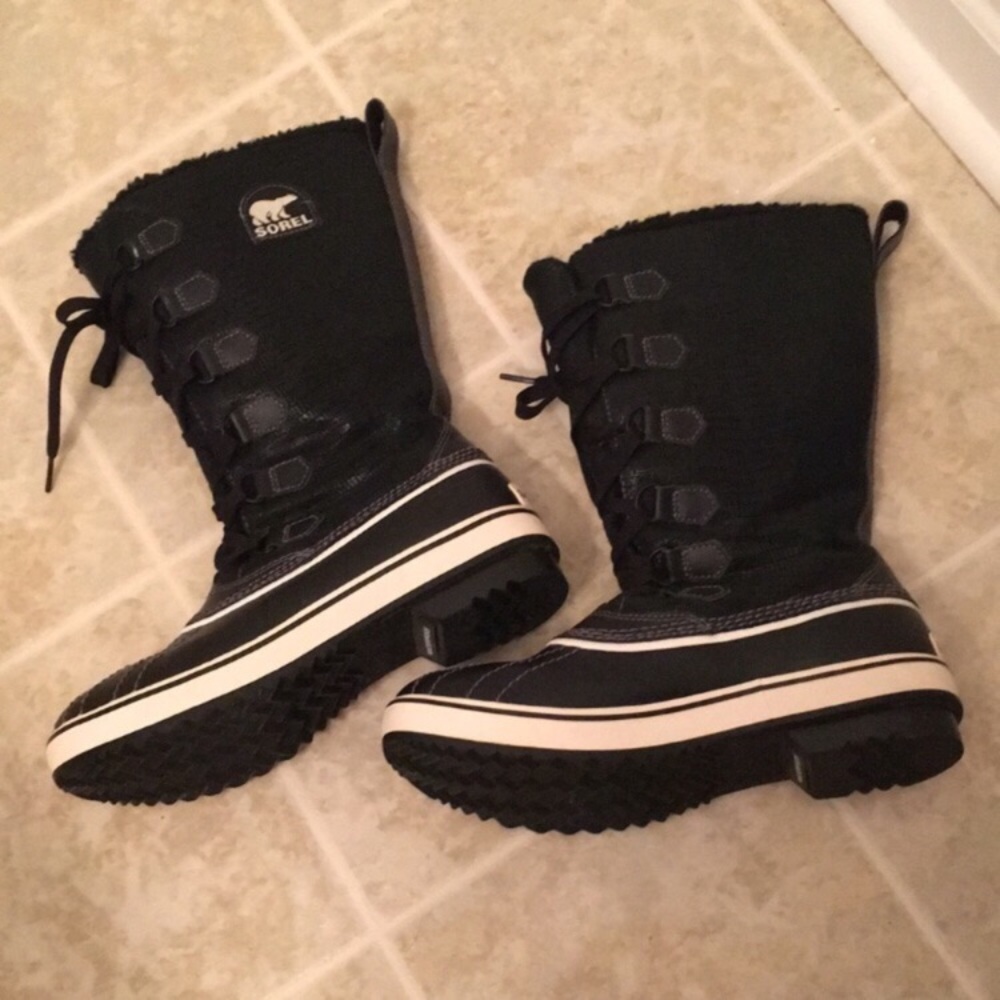 Sorel waterproof lace up boots